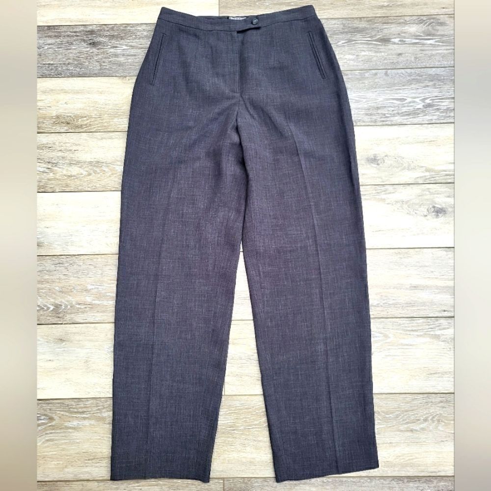 Amelia Austin vintage high waisted lined dress pants , dark gray career pants 10